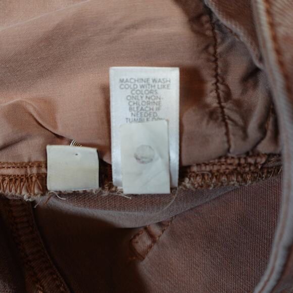 J. Jill Jeans Womens 12 High Rise Cropped Denim Cuffed Ankle Mauve Pink - Picture 7 of 10